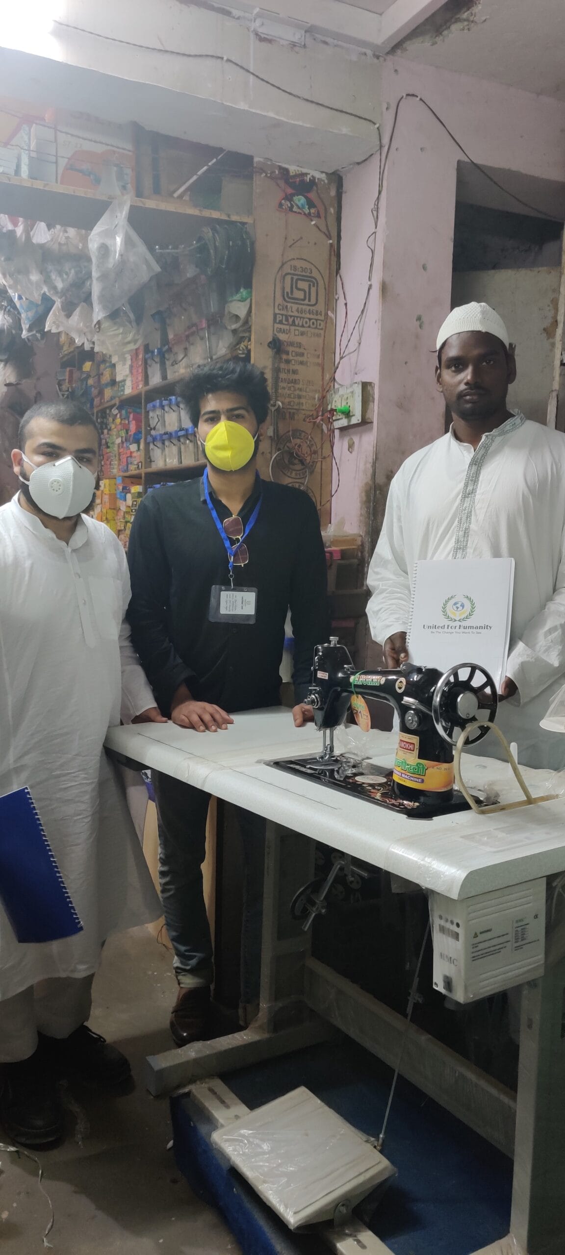 Arif in his renovated shop